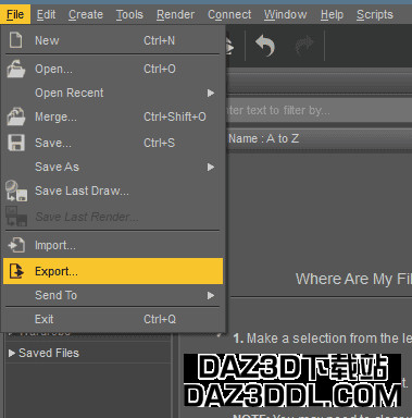 daz to blender fbx export