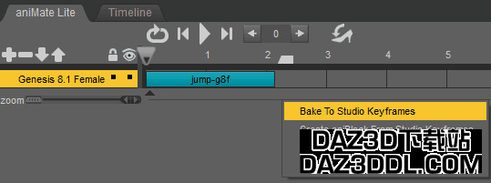 daz to blender bake animations