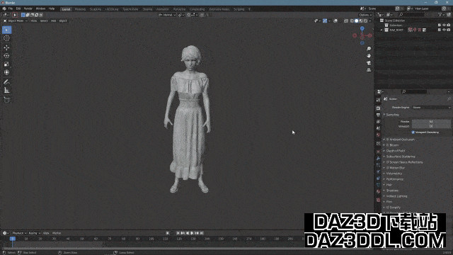 daz to blender animation