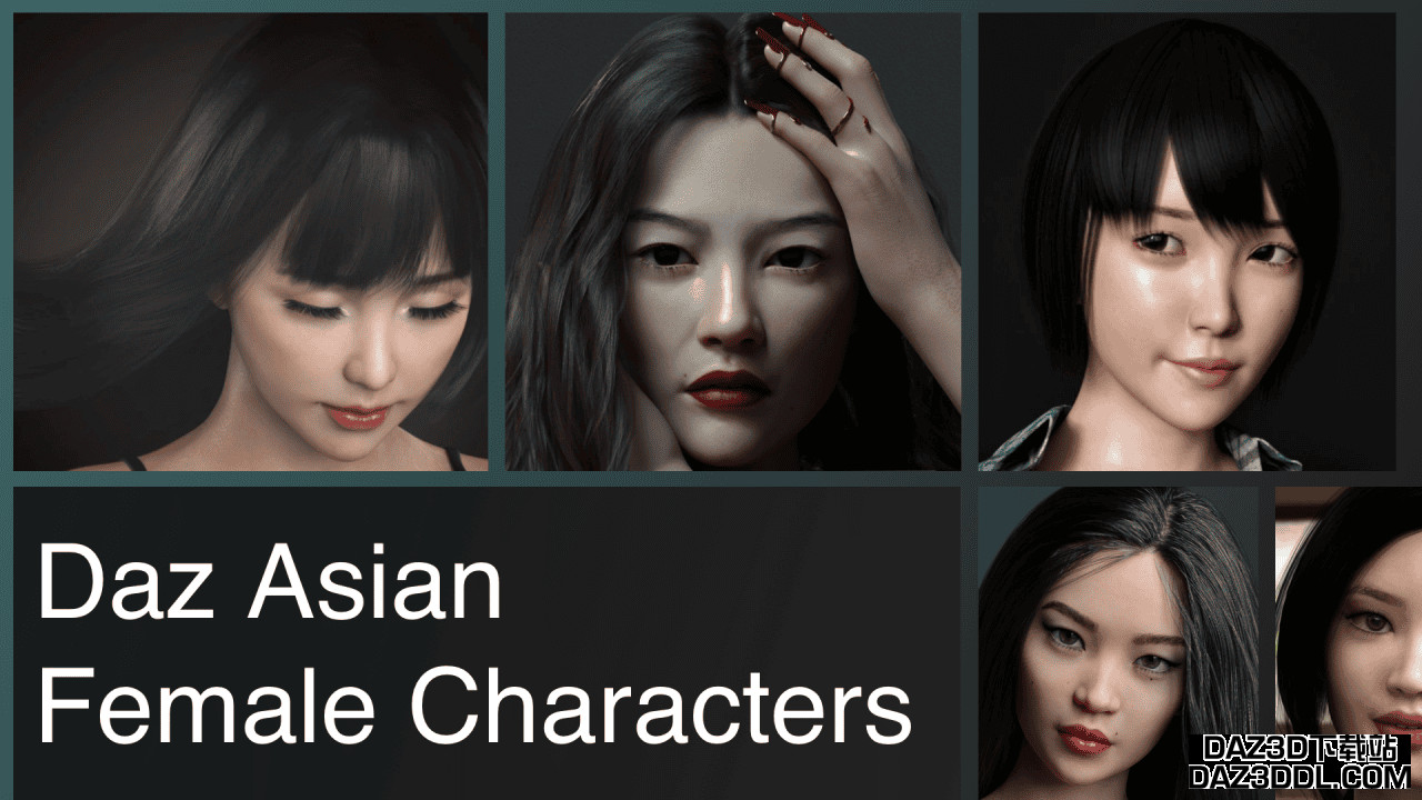 Top Daz3D Asian Female Characters