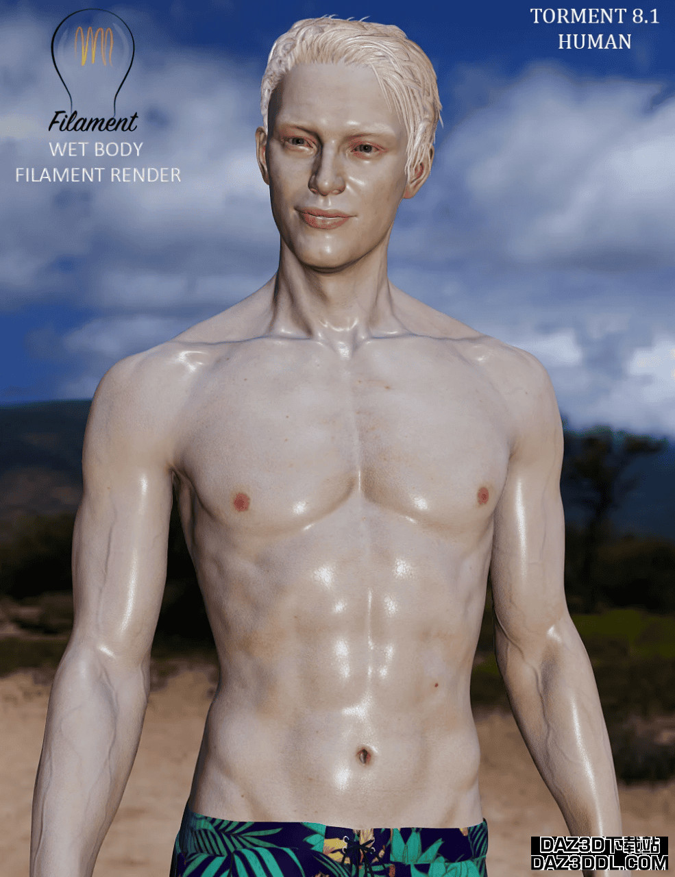 daz3d wet body filament