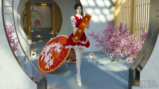 提前祝大家新春快乐_DAZ3D下载站