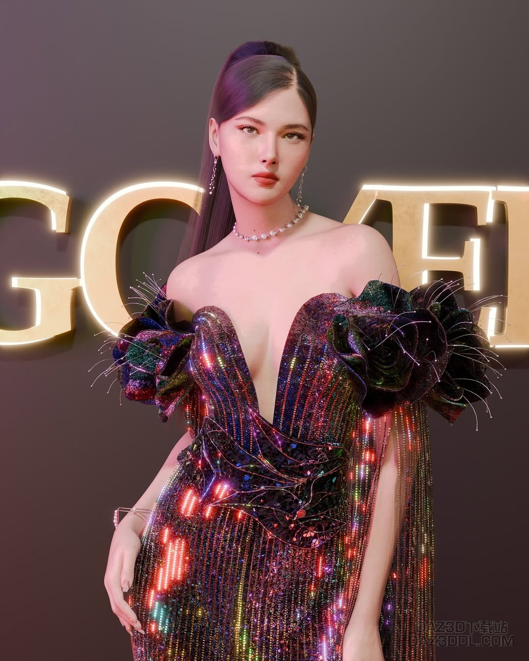 Coming out of my shell for the most magnificent night! Thank you @goyermagazine for the opportunity to present an award to the deserving person   ...Hair @buhok.s4 Gown @atbp.3d Arm flower and leaf belt from Cl (1).jpg