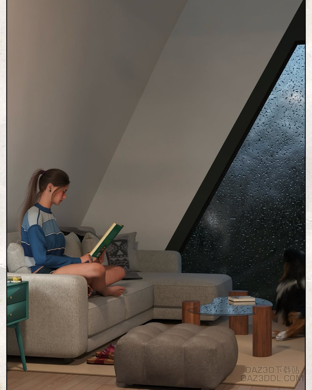 🐶💕🌧️..#3dart #digitalart #3dmodeling #3drender #blendercommunity #dazcommunity #3dmodel #daz3d (1).jpg