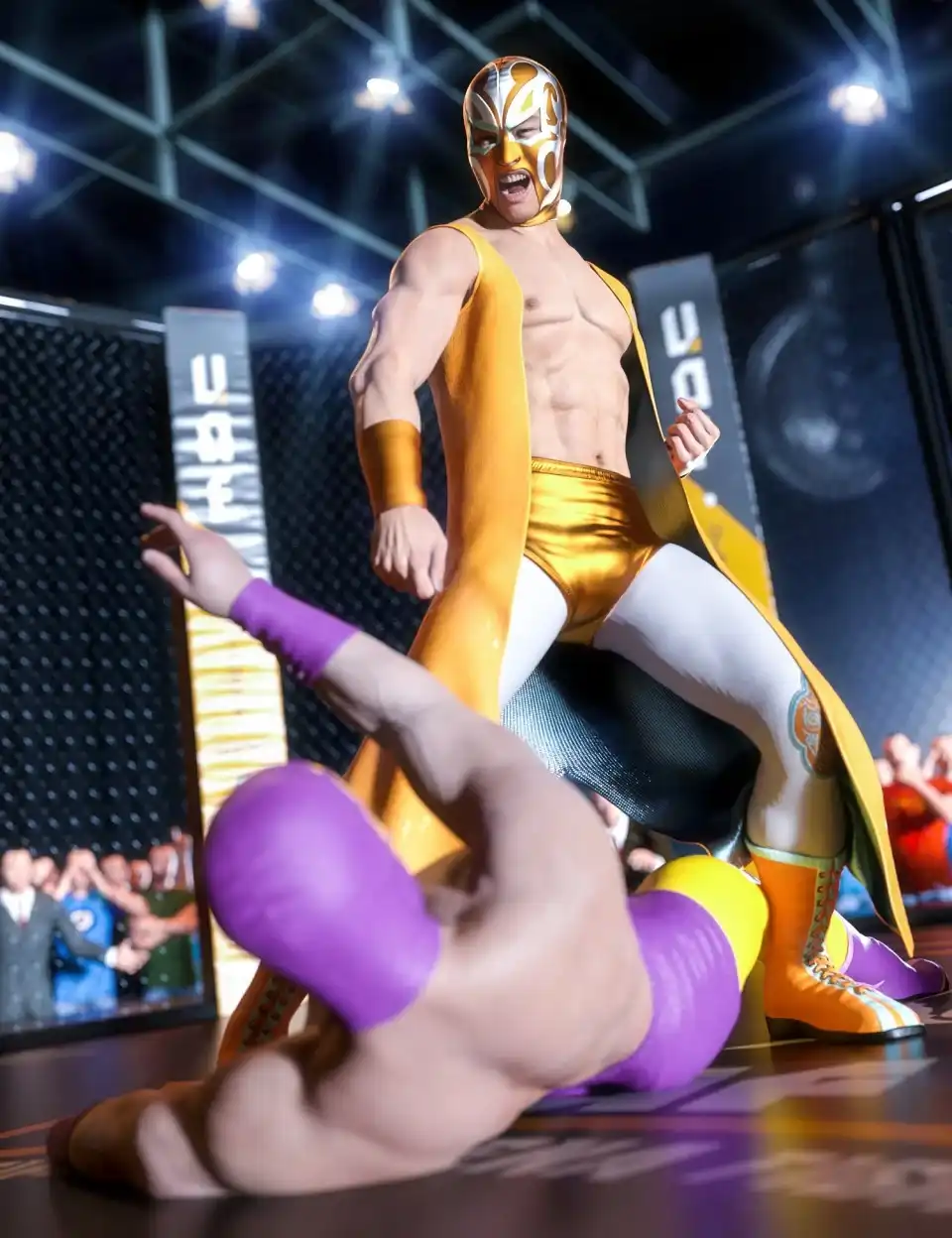 Get In the Ring Wrestling Bundle_DAZ3D下载站