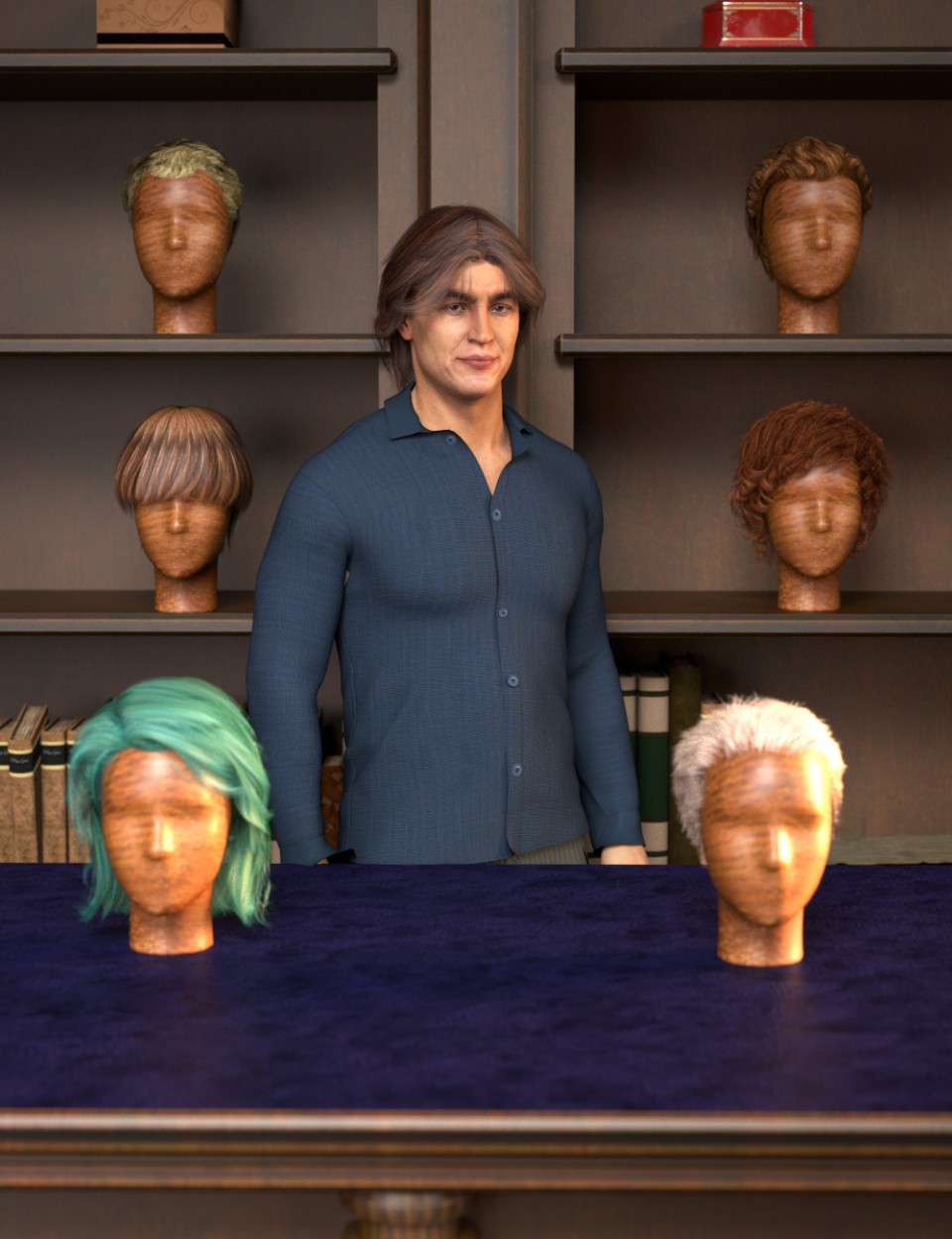 RSSY Hair Converter from Michael 4 to Genesis 8 Male_DAZ3DDL