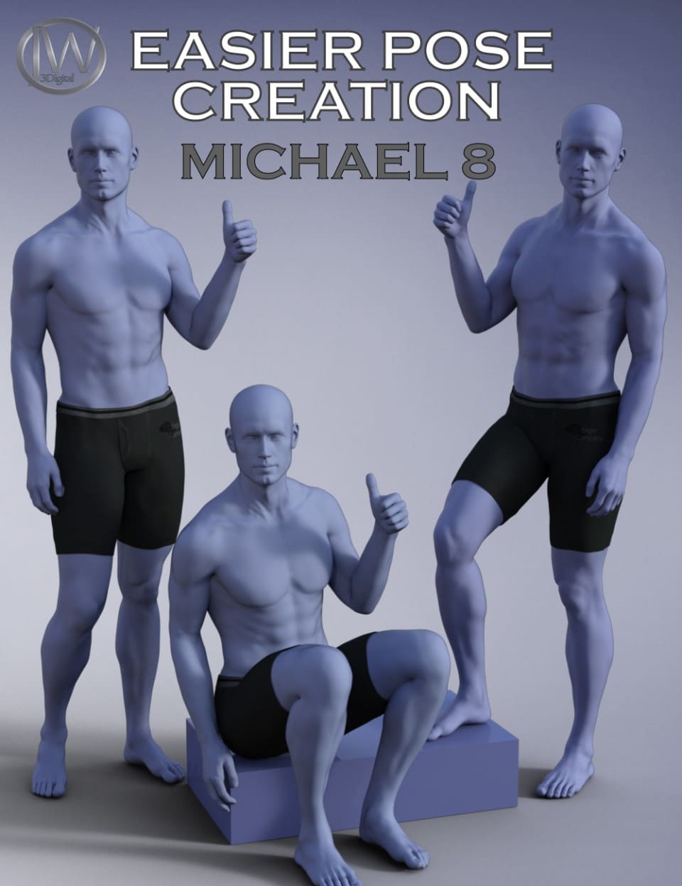 Easier Pose Creation for Genesis 8 Male and Michael 8_DAZ3D下载站