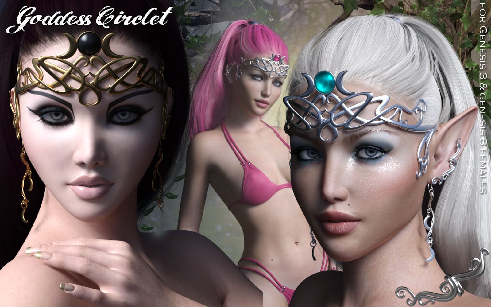 Goddess Circlet_DAZ3D下载站