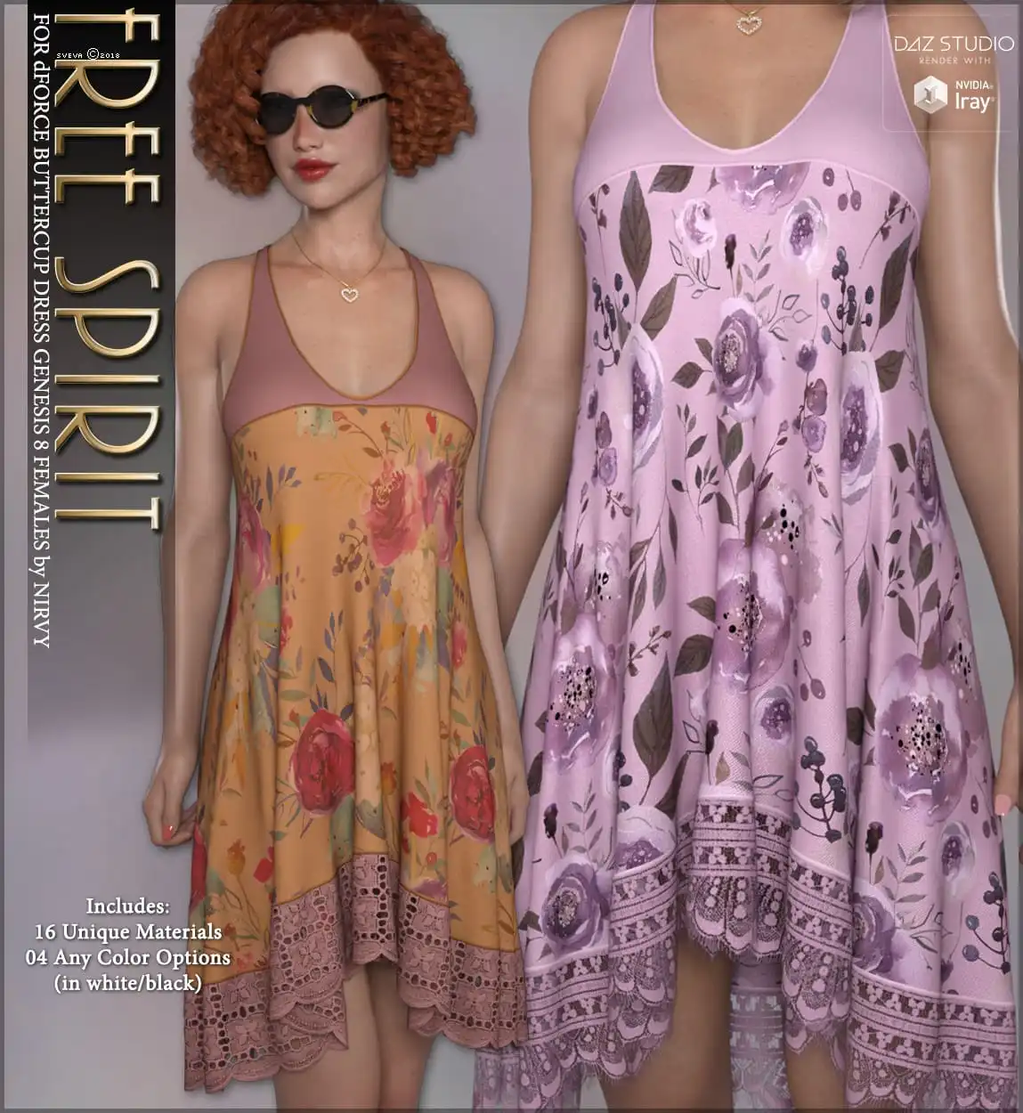 Free Spirit for dForce Buttercup Dress_DAZ3DDL