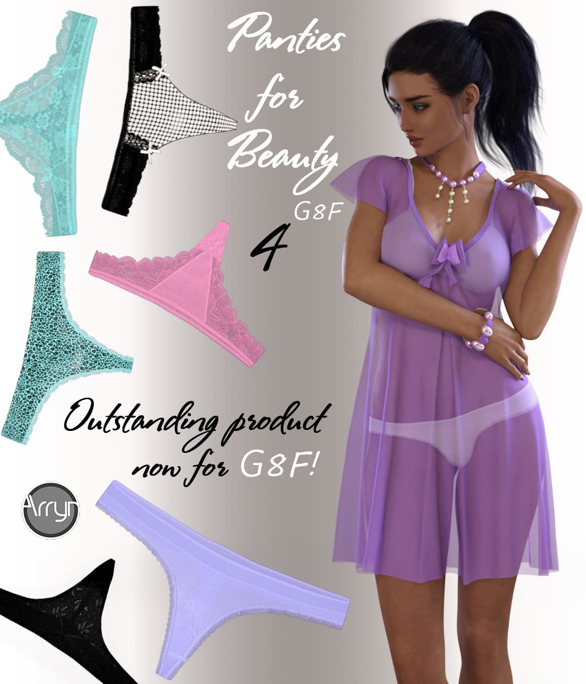 Panties for Beauty G8F 4_DAZ3D下载站