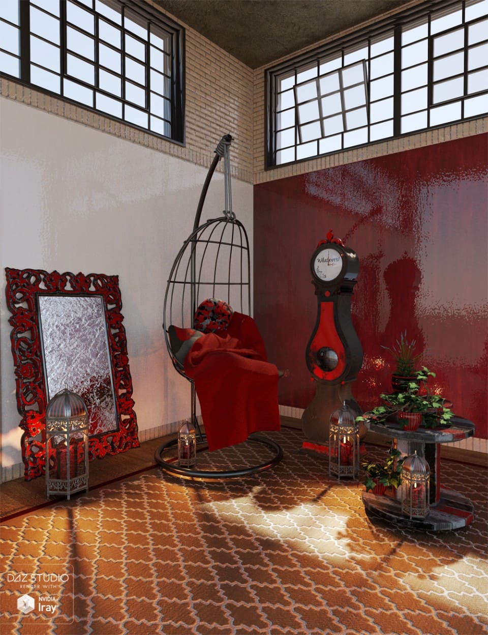 Wicked Industrial Chateau Chic Furniture_DAZ3D下载站