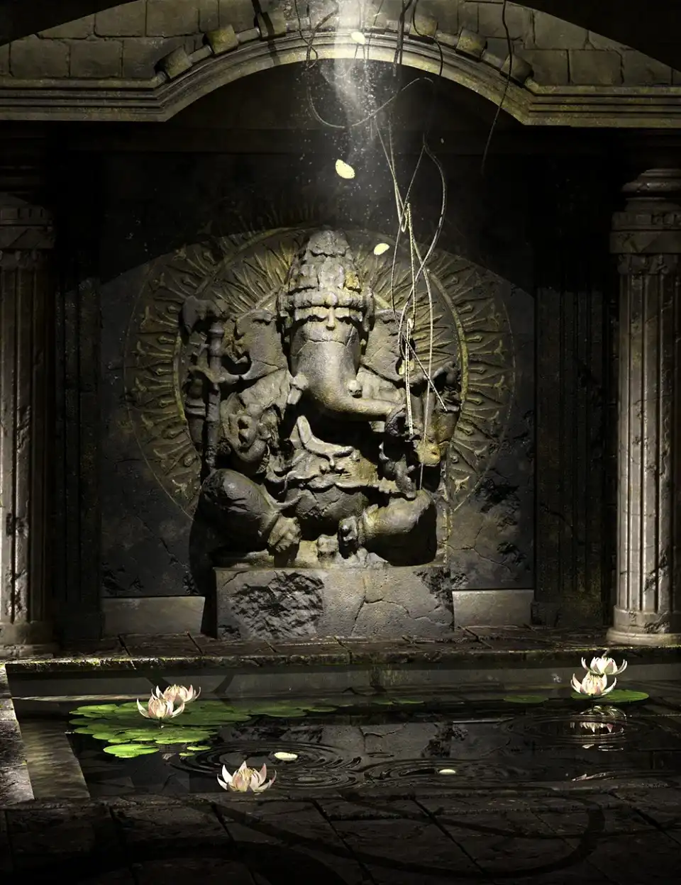 Jungle Water Temple_DAZ3D下载站
