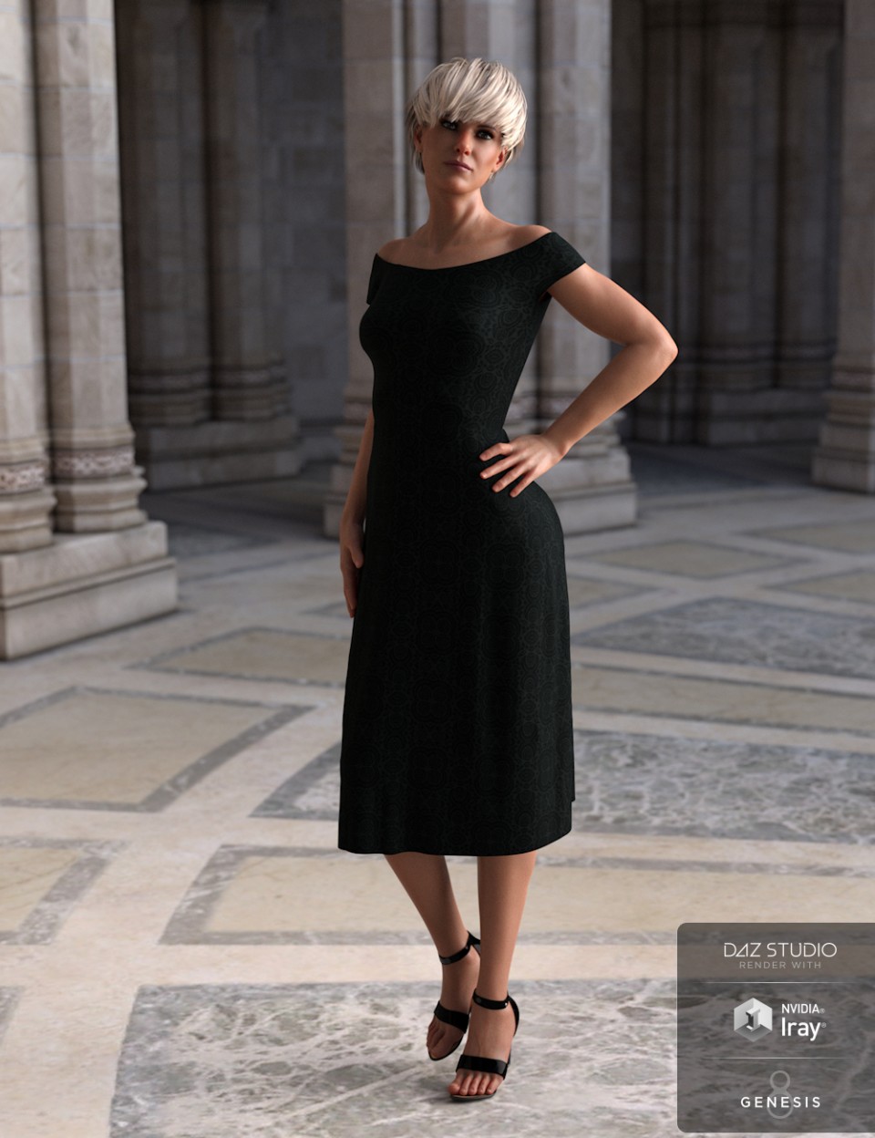 dForce Summer Dress Venice for Genesis 8 Female(s)_DAZ3DDL
