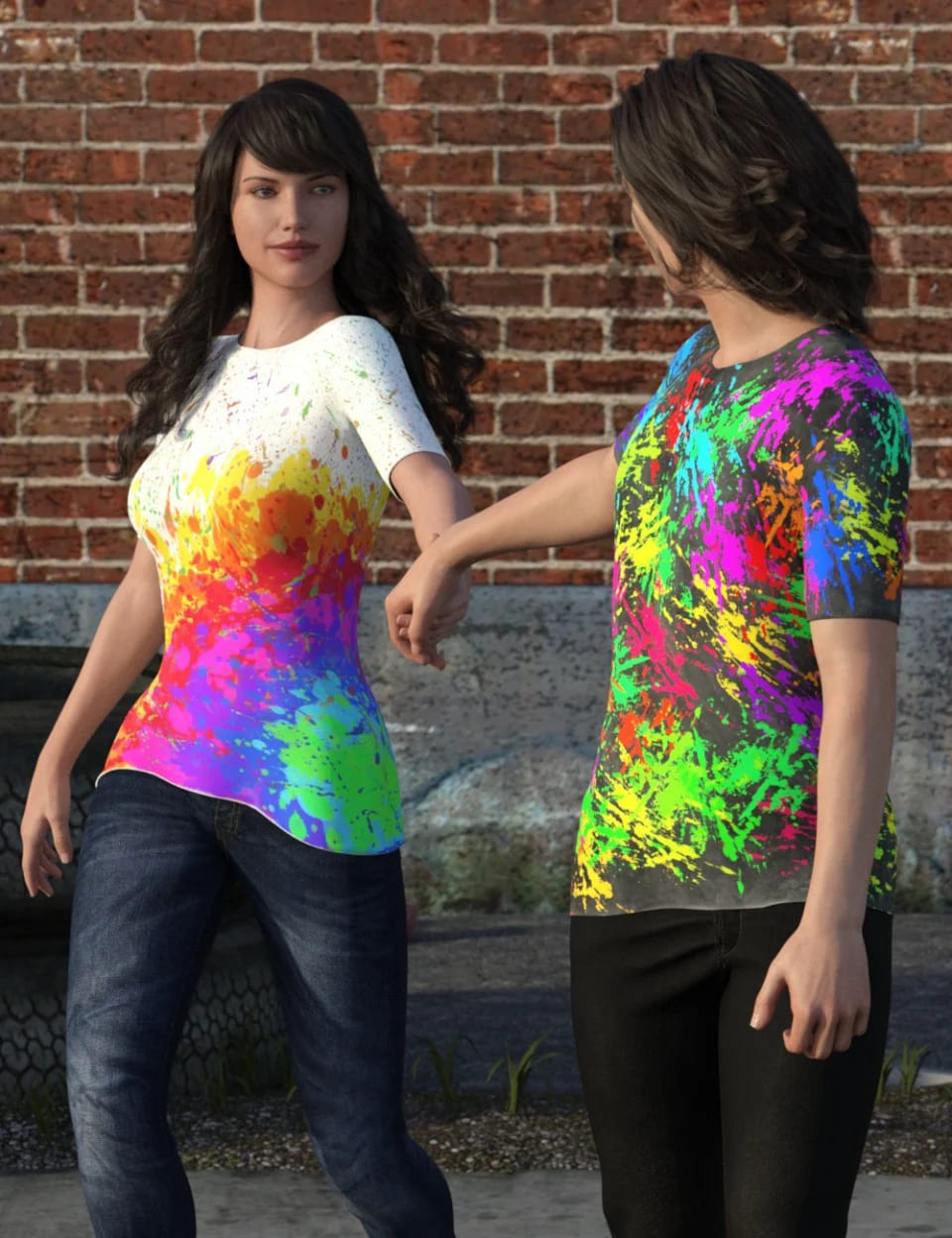 DG Dyed and Painted for Univers-i-tee_DAZ3D下载站