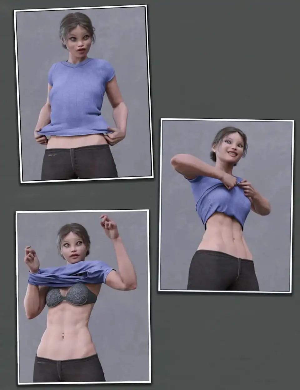 Everyday 2 "Get Dressed" Poses and Clothes for Genesis 8 Female(s)_DAZ3DDL