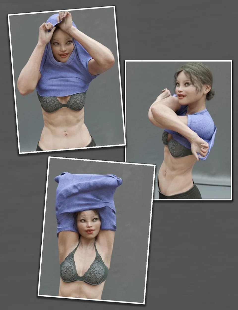 Everyday 2 "Undress" Poses and Clothes for Genesis 8 Female(s)_DAZ3D下载站