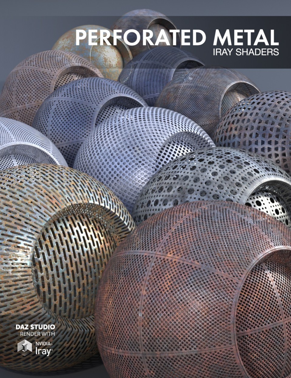 Perforated Metal - Iray Shaders_DAZ3D下载站