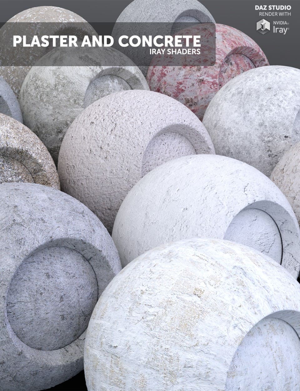 Plaster and Concrete - Iray Shaders_DAZ3D下载站
