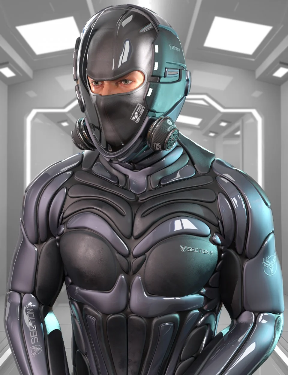 S8 Suit for Genesis 8 Male(s)_DAZ3D下载站