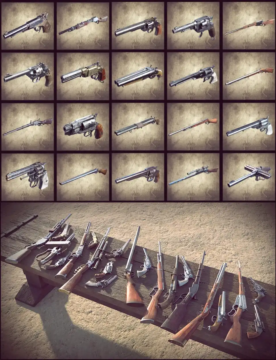 Western Guns_DAZ3DDL