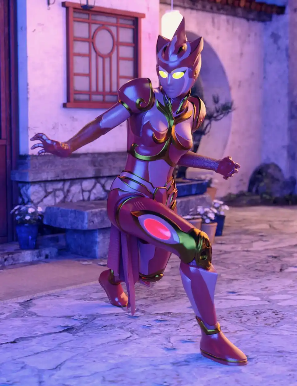 ZhuQue - The Red Phoenix Outfit for Genesis 8 Female(s)_DAZ3D下载站