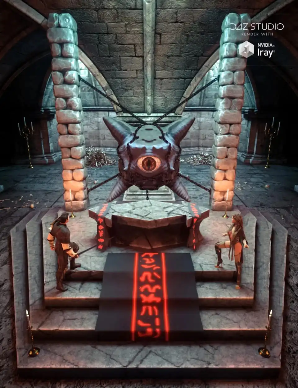 Eldritch Abomination and Altar_DAZ3DDL