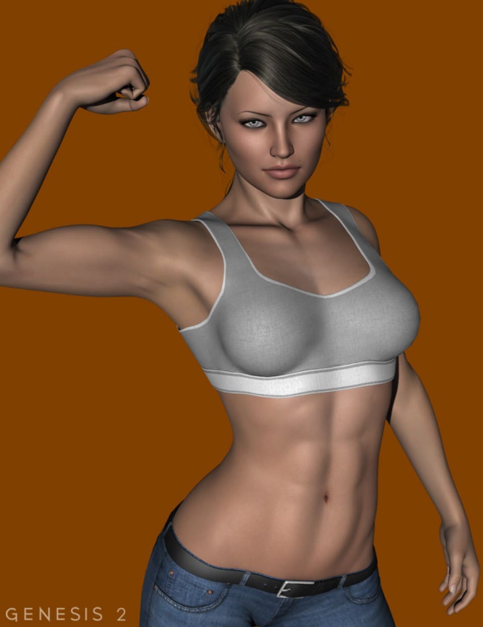 FM Muscle Flexing for Genesis 2 Female(s)_DAZ3D下载站