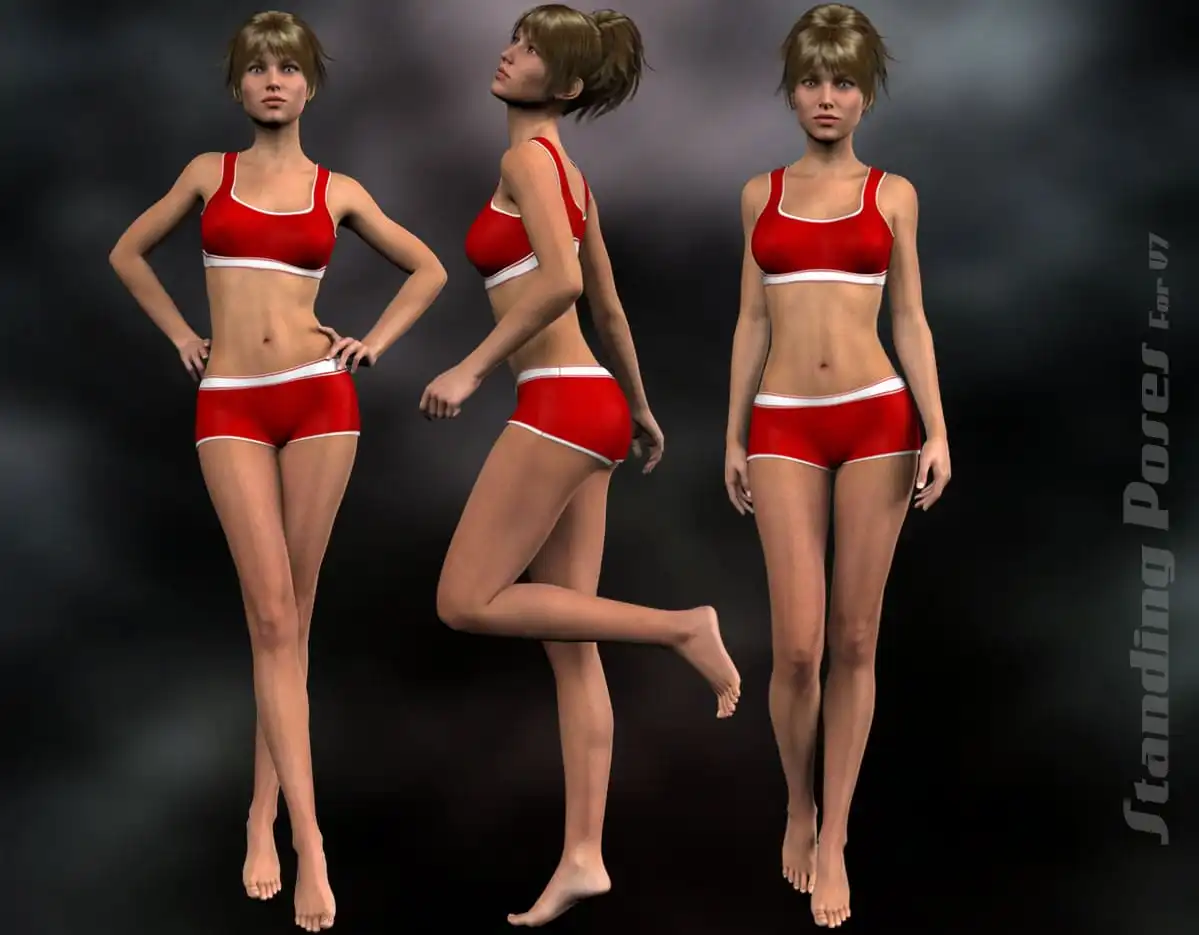 Standing Poses for V7_DAZ3DDL