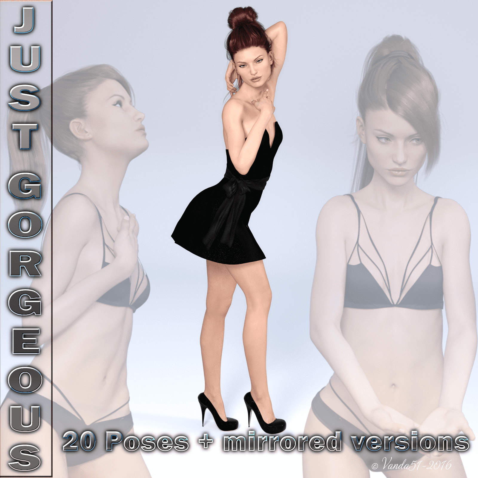 Just Gorgeous Poses for G3F_DAZ3D下载站