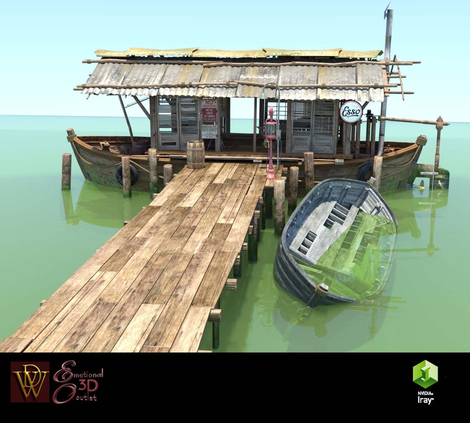 MS17 Swamp Boat for DAZ_DAZ3D下载站