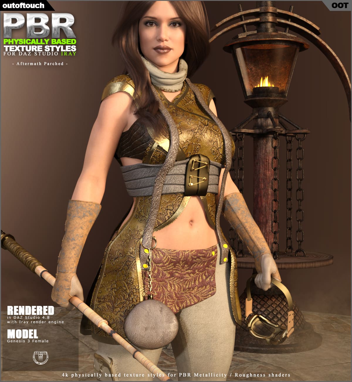 OOT PBR Texture Styles for Aftermath Parched_DAZ3D下载站