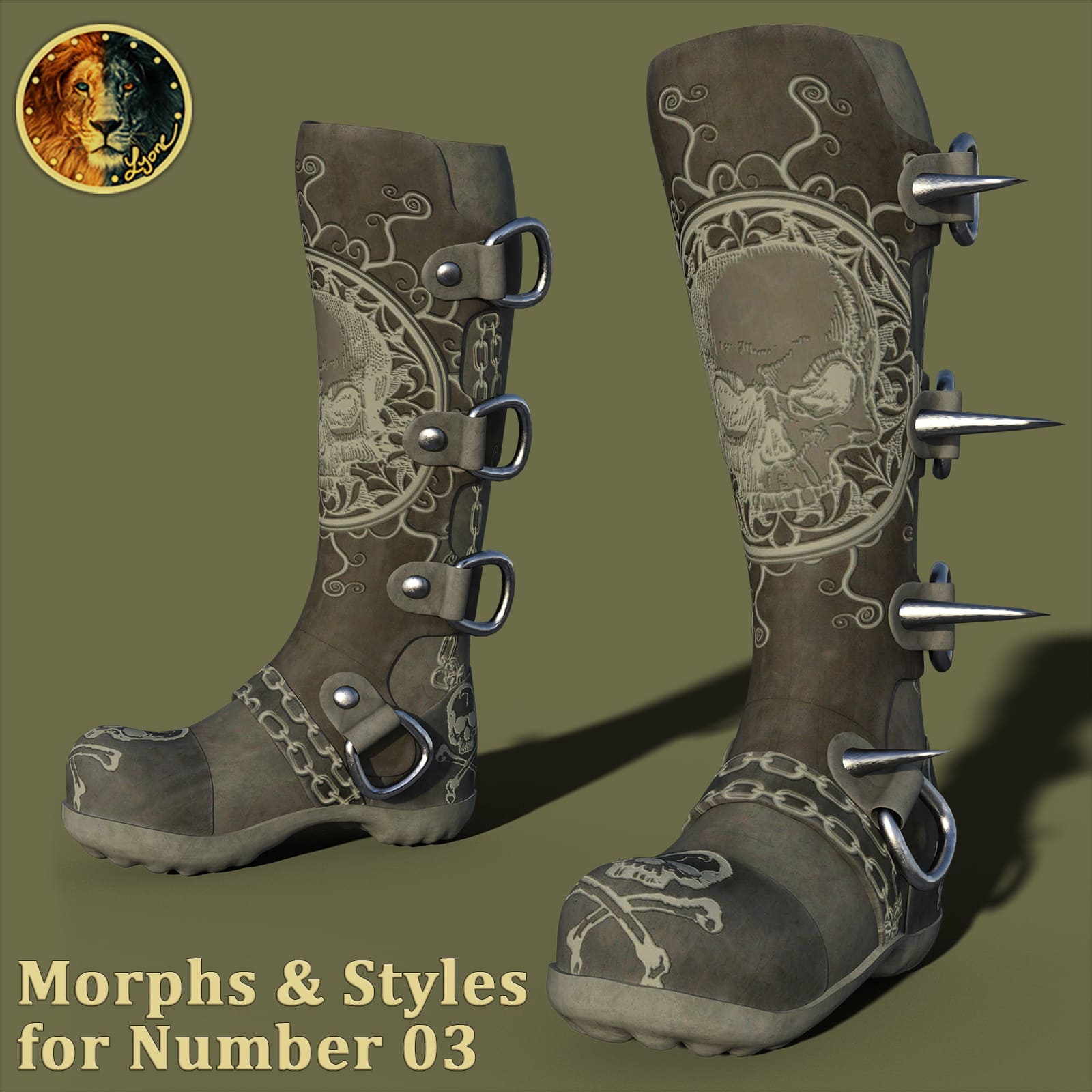 Morphs and Styles for Number 03_DAZ3D下载站