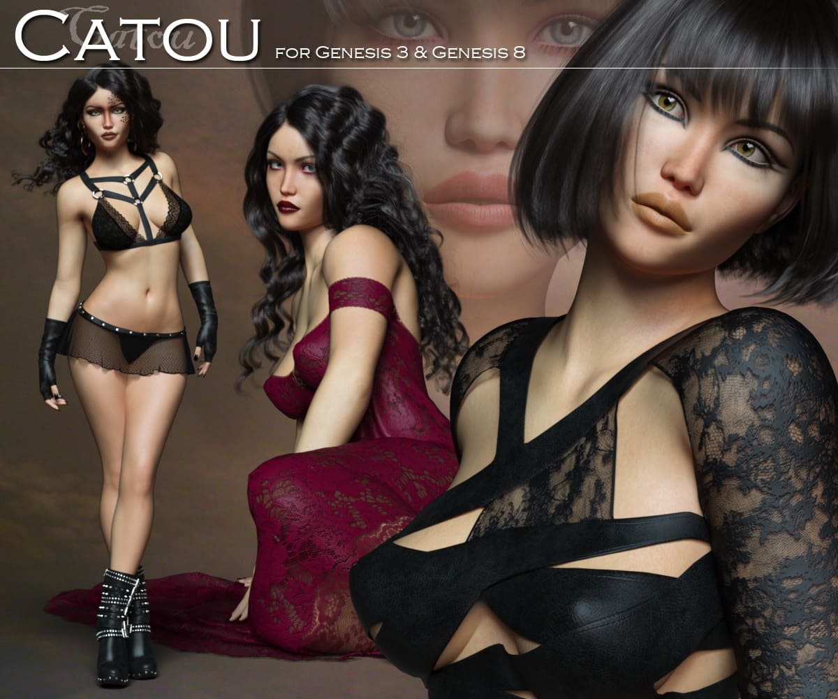Catou for G3 and G8 Females_DAZ3D下载站