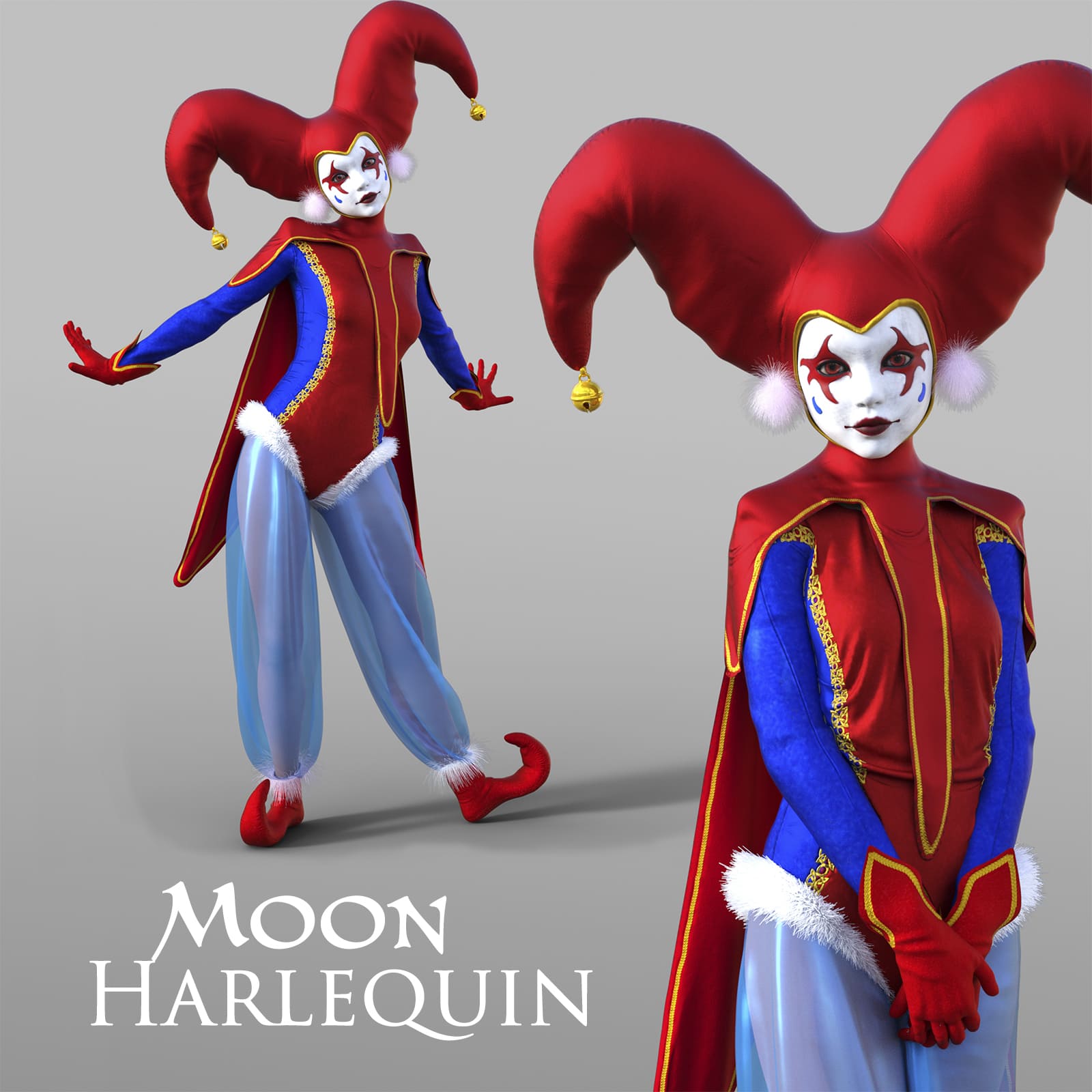 DForce Moon Harlequin for G8F_DAZ3D下载站