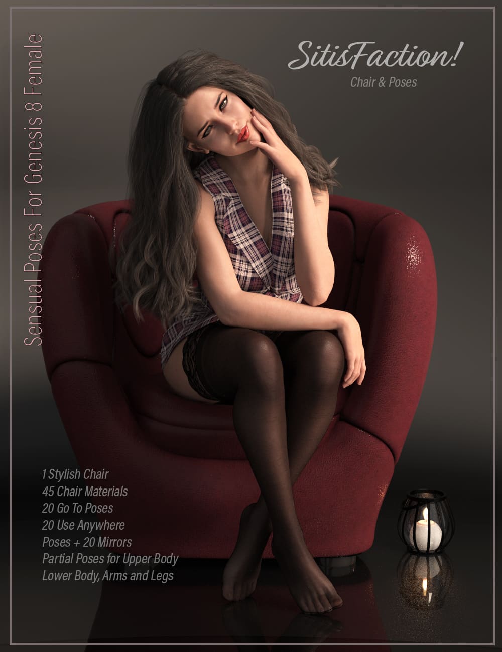 Sitisfaction Poses and Chair for Genesis 8 Female_DAZ3D下载站
