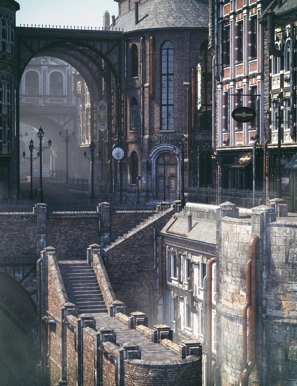 The Streets of Steampunk_DAZ3D下载站