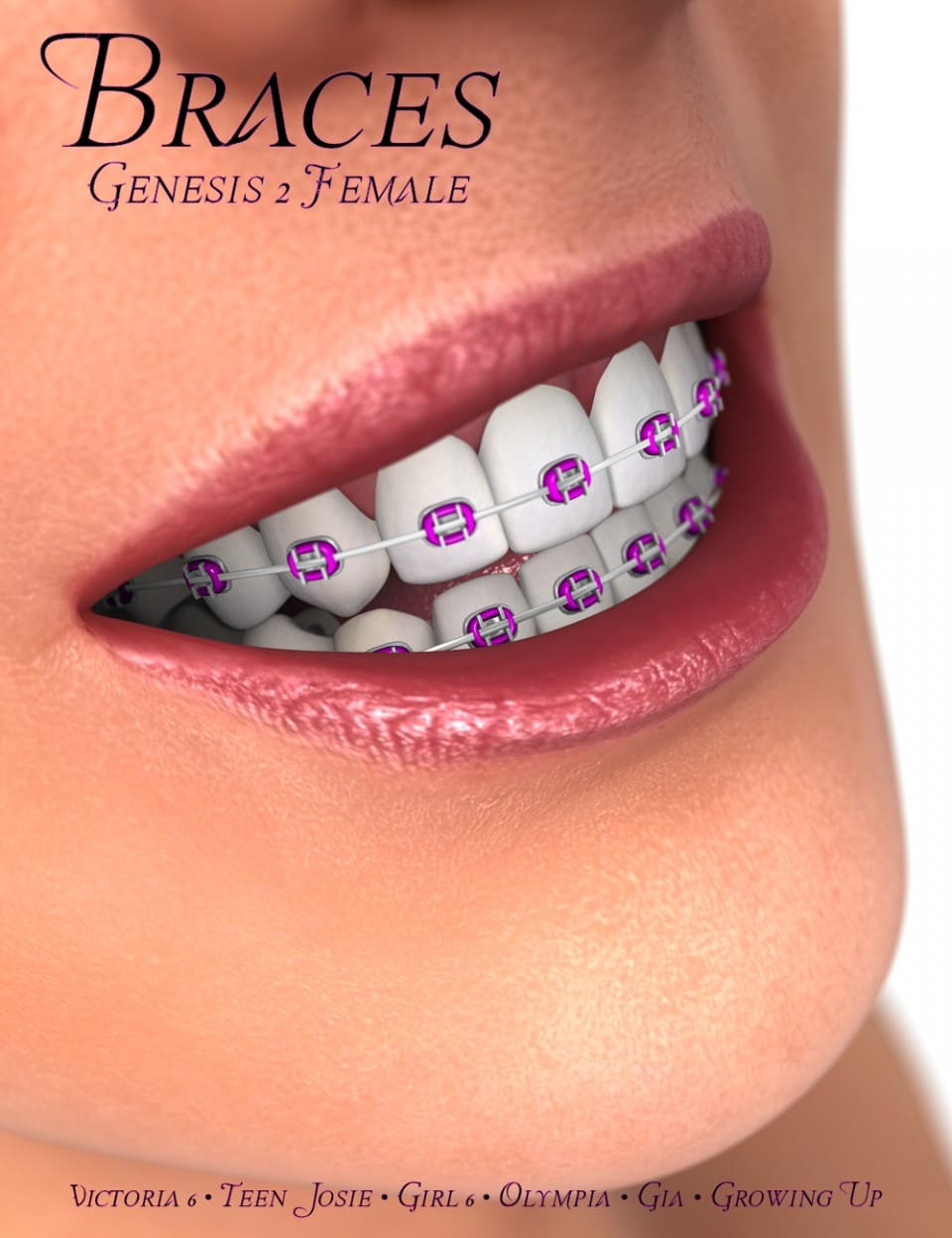 Braces for Genesis 2 Female(s)_DAZ3D下载站