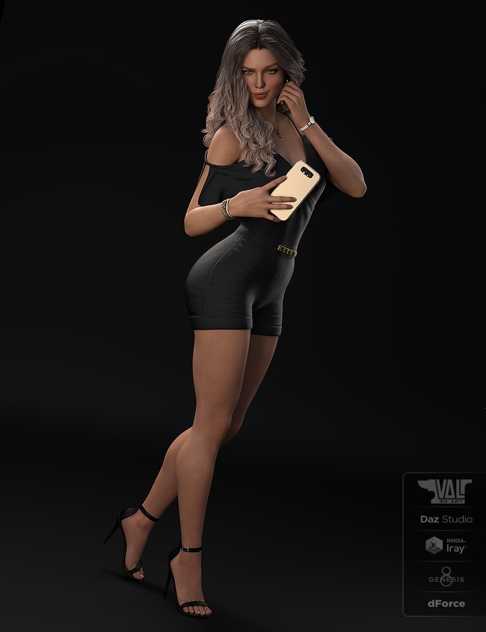 dForce Axya Casual Outfit for Genesis 8 Females_DAZ3DDL