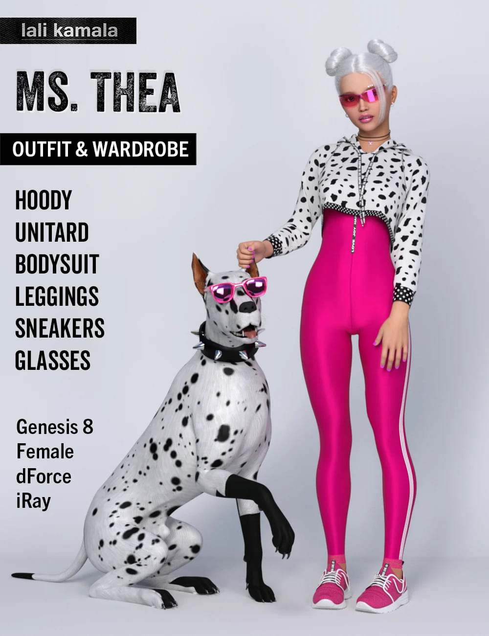 Ms. Thea Outfit and Wardrobe_DAZ3D下载站