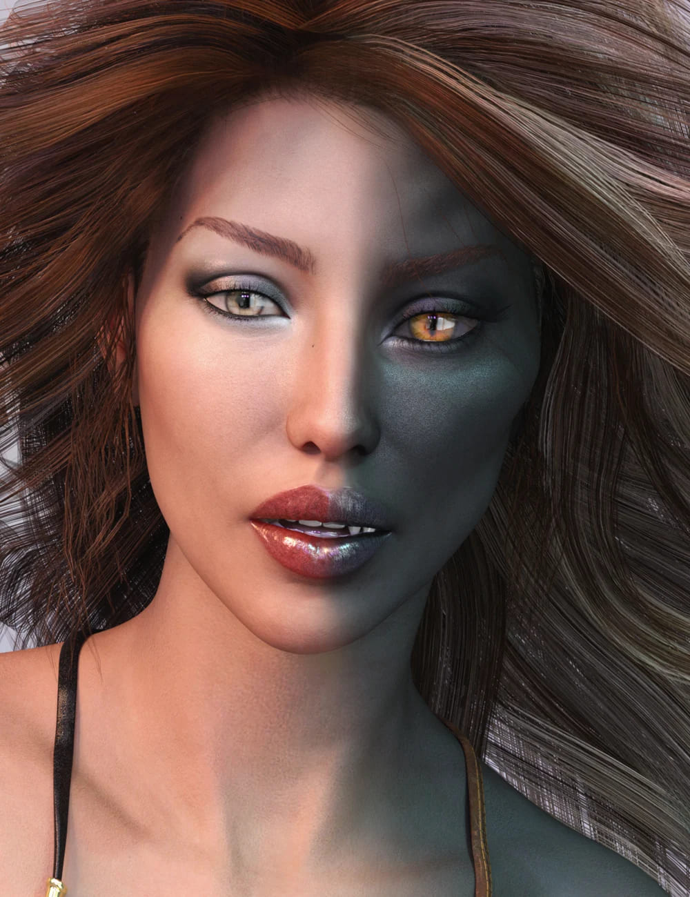 Angel HD and Her Dark Alter Ego for Genesis 8 Female_DAZ3D下载站