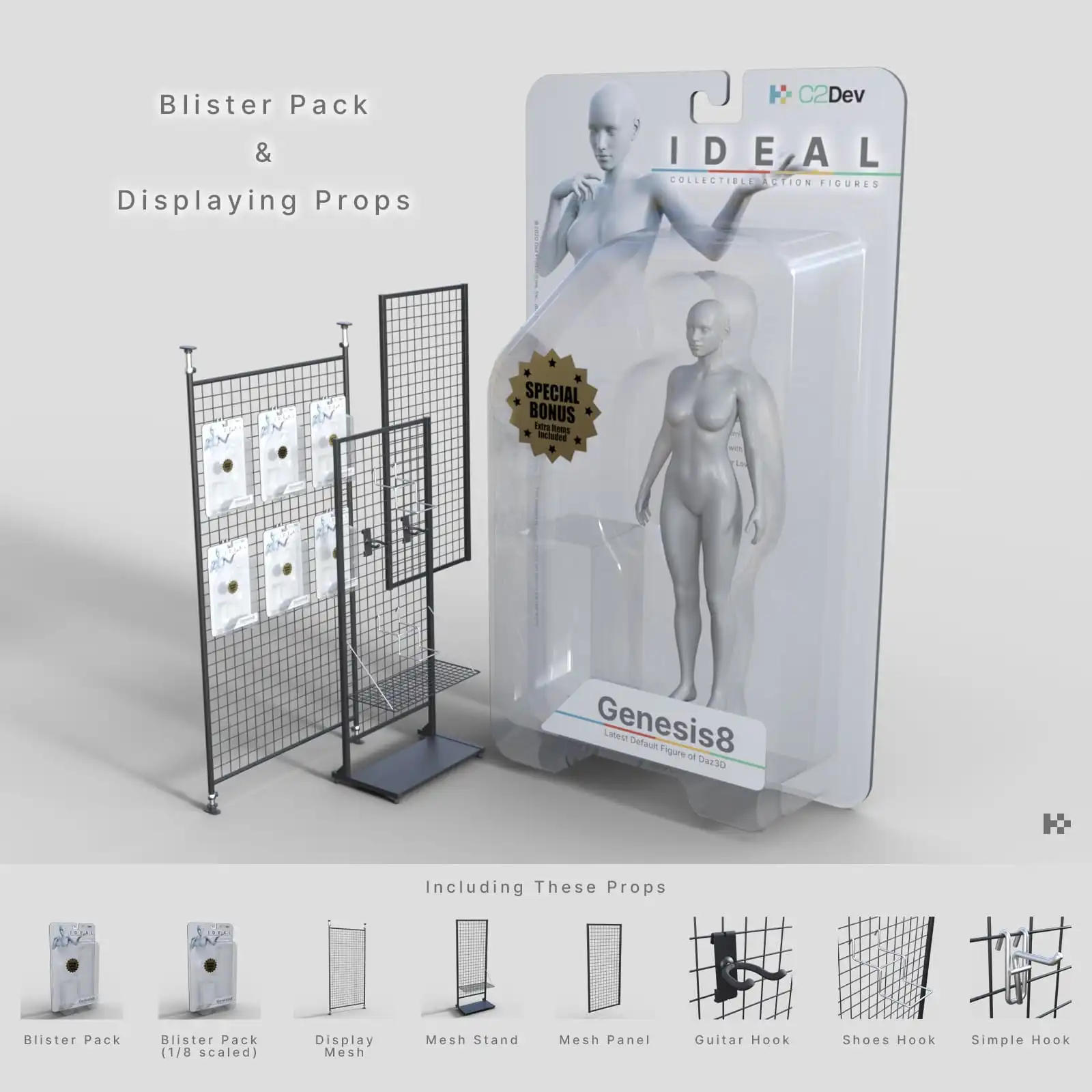 Blister Pack and Displaying Props_DAZ3DDL