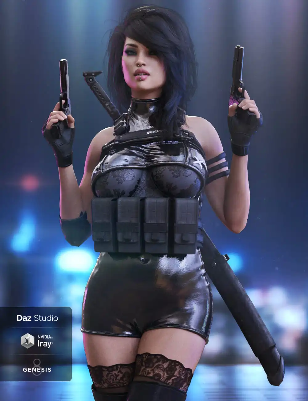 Ghostblade for Genesis 8 Female(s) (Texture Update)_DAZ3D下载站