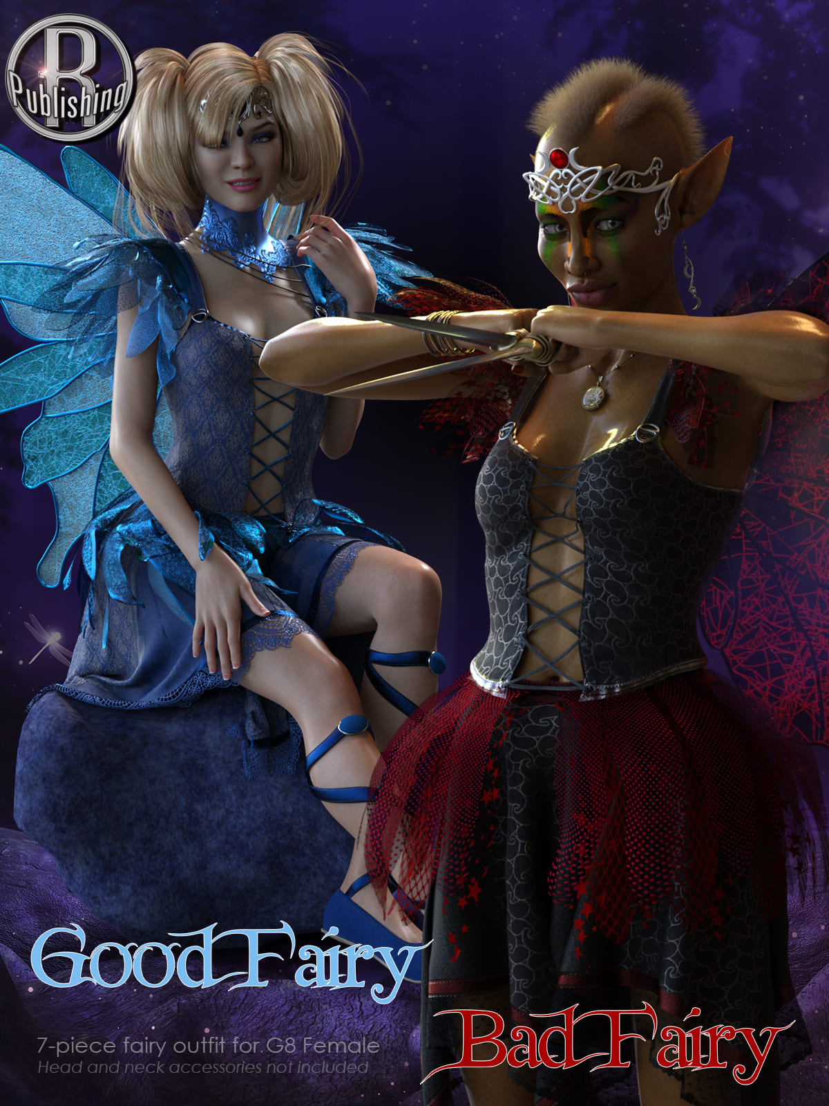 Good Fairy Bad Fairy for G8F_DAZ3D下载站