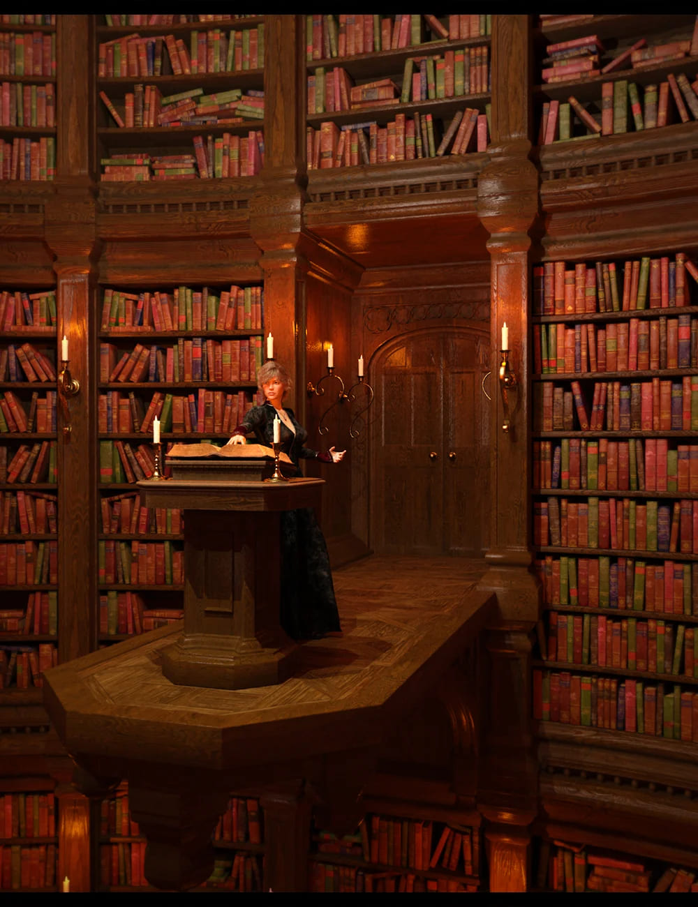Library of Wizardry_DAZ3D下载站