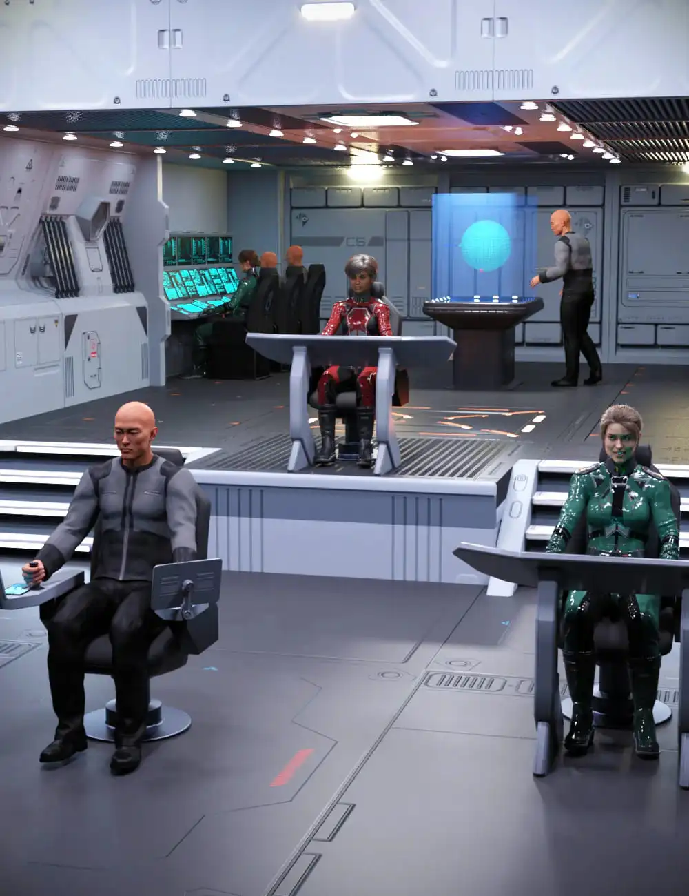 Modular SciFi Interiors Kit_DAZ3DDL