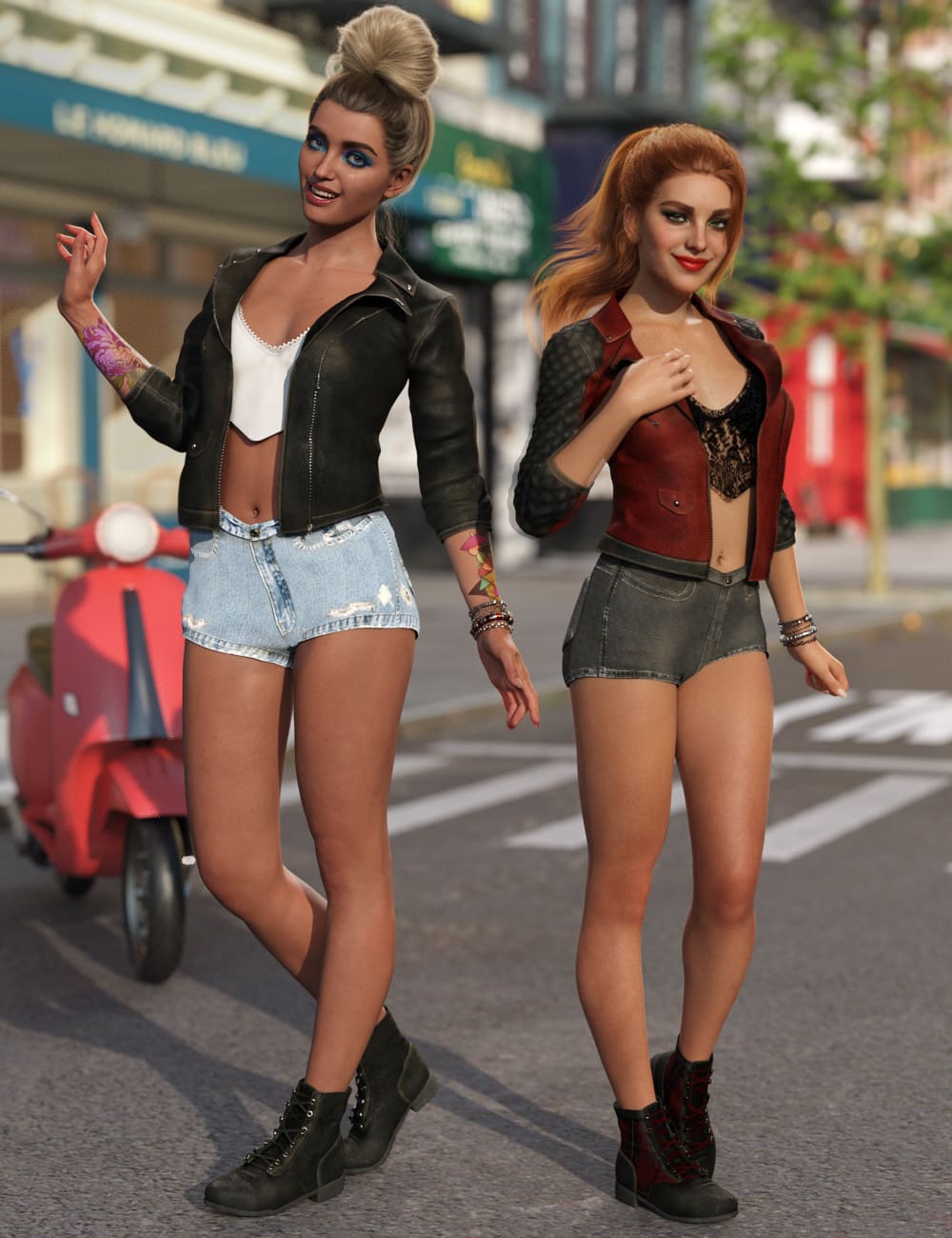 Summers End Outfit Textures_DAZ3D下载站