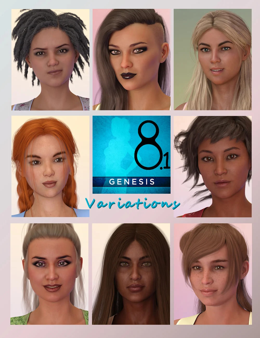 Variations for Genesis 8.1 Female_DAZ3D下载站