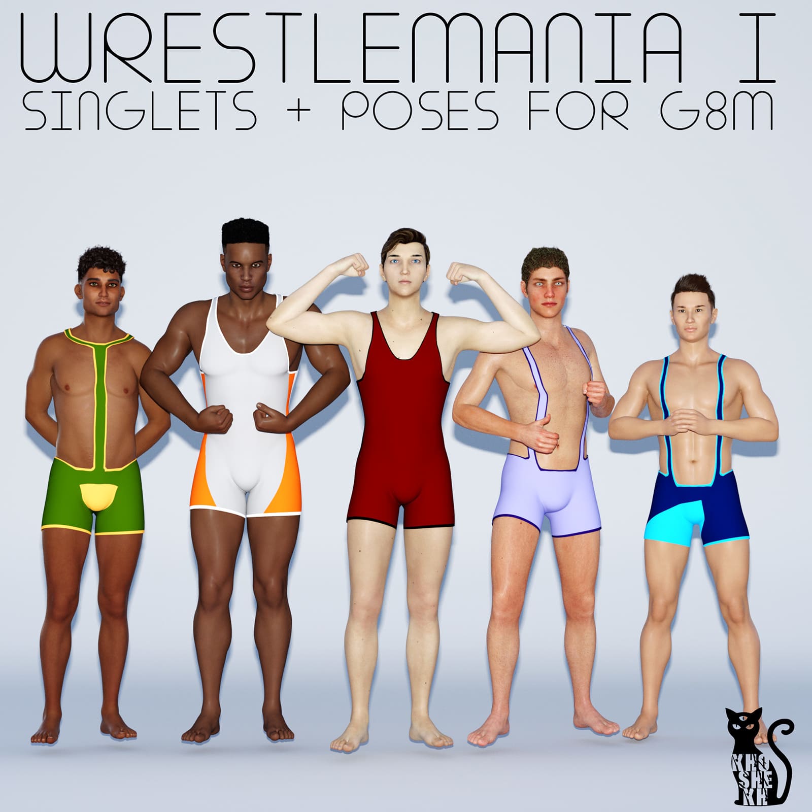 WrestleMania 01 – Poses and Singlets for G8M_DAZ3D下载站