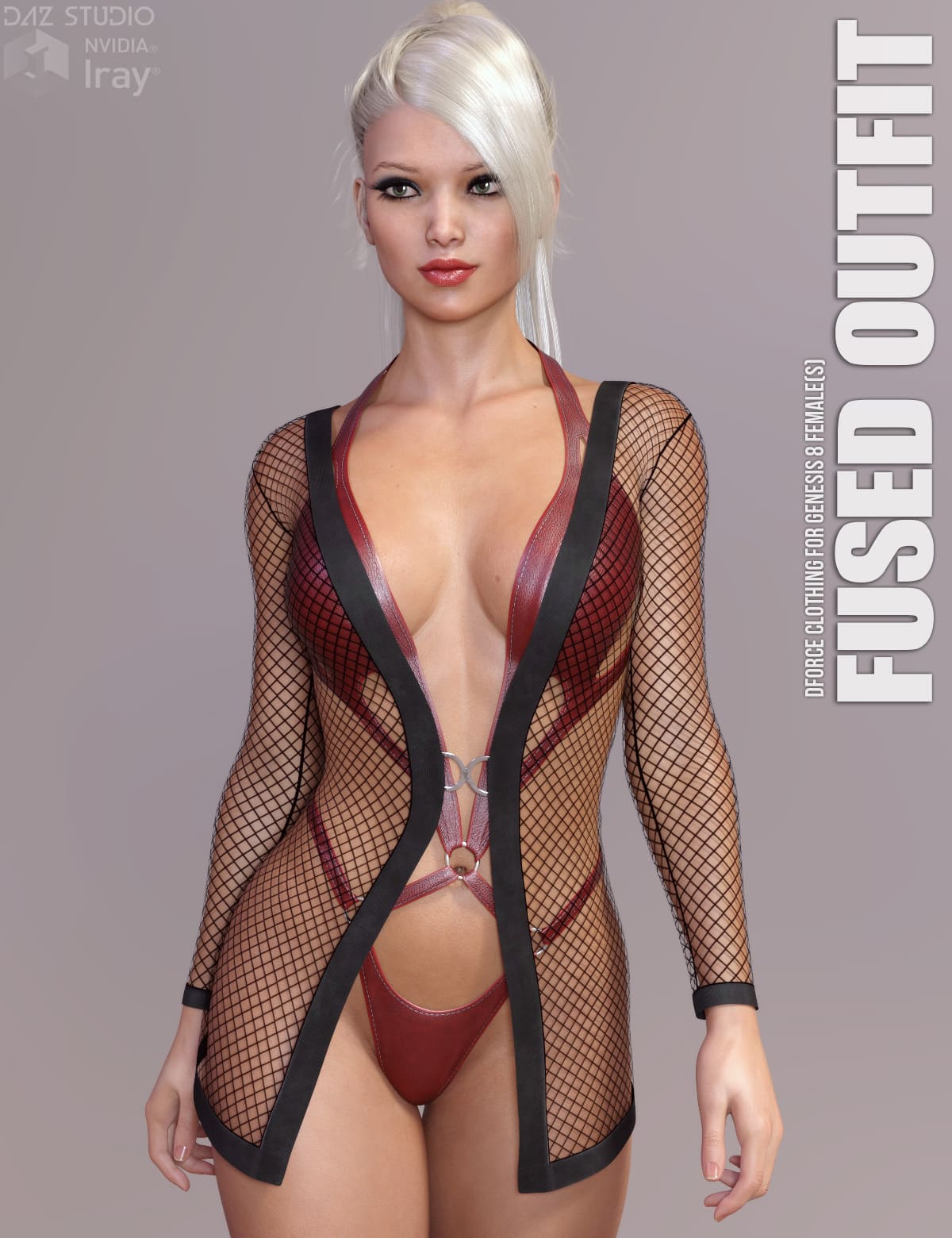 dForce Fused Outfit for Genesis 8 Females_DAZ3D下载站