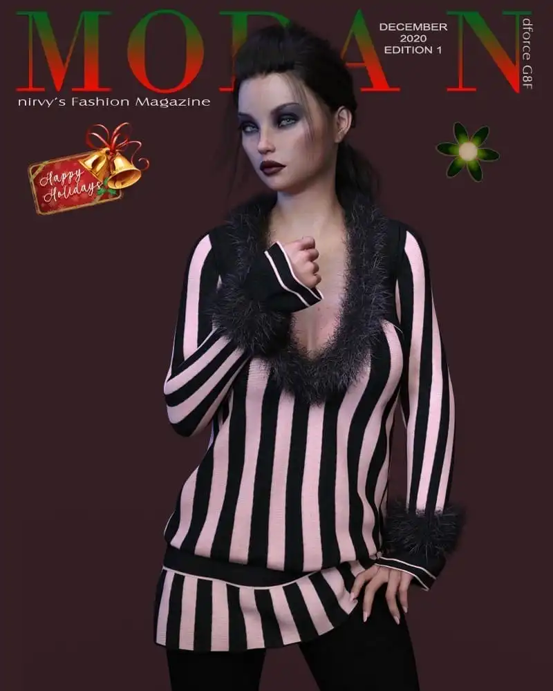dforce Peppery2 SweaterDress Set G8F_DAZ3DDL